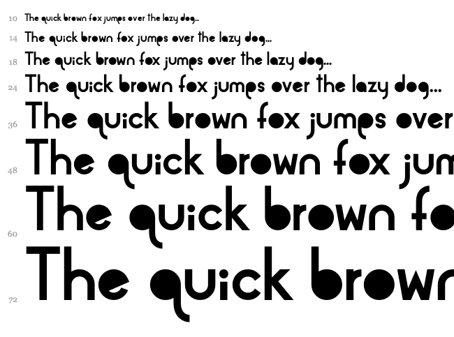 Alpaca font waterfall